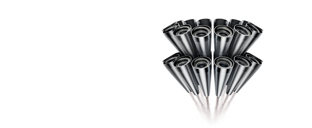 Cyclones showing dust movement.