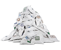 Pile of vacuum bags
