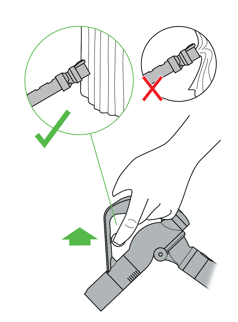 using the suction release trigger