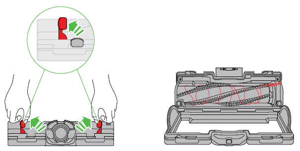 diagram showing how to open the soleplate