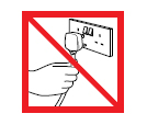 Do not pull on the cable