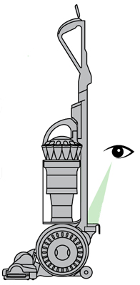 diagram showing how to check the hose inlet