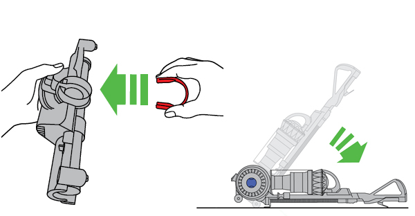diagram showing how to replace the red