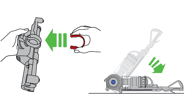 diagram showing how to replace the red 