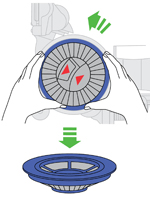 diagram showing how to remove filter B