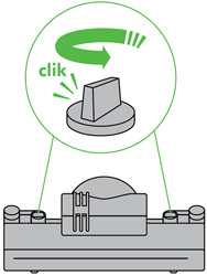 diagram showing how to unclip the soleplate