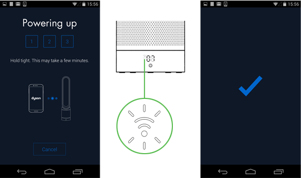 Connect your purifier to your home Wi-Fi network and to Dyson