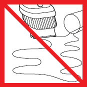 Do not pick up water or liquids.